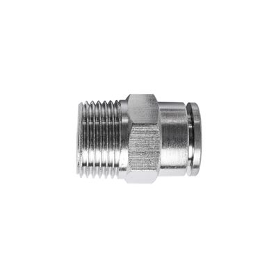 Metal Pu Fitting Straight 10mm X 3/8' M